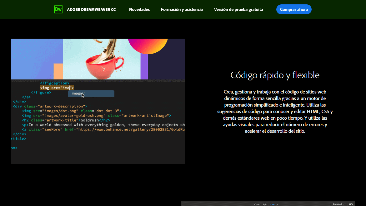 Imagen 1: ¿Cuándo usar Dreamweaver, Adobe XD o WordPress para el desarrollo de una web?